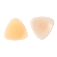 Triangle forme solide invisible adhésif pasties mat silicone sexy mamelon couverture sans couture style sans bretelles pour les femmes