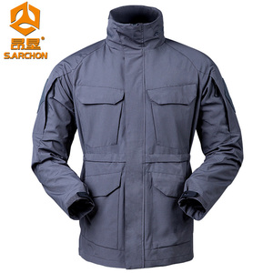 Chaqueta táctica espía para hombre M65 cortavientos medio largo impermeable al aire libre <span class=keywords><strong>ropa</strong></span> de carga funcional - Product Image 2