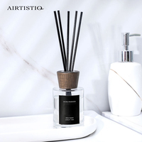 Diffuseur de parfum en bois naturel, désodorisant de maison maison avec couvercles en bois, bâtonnets parfumés, étiquette privée