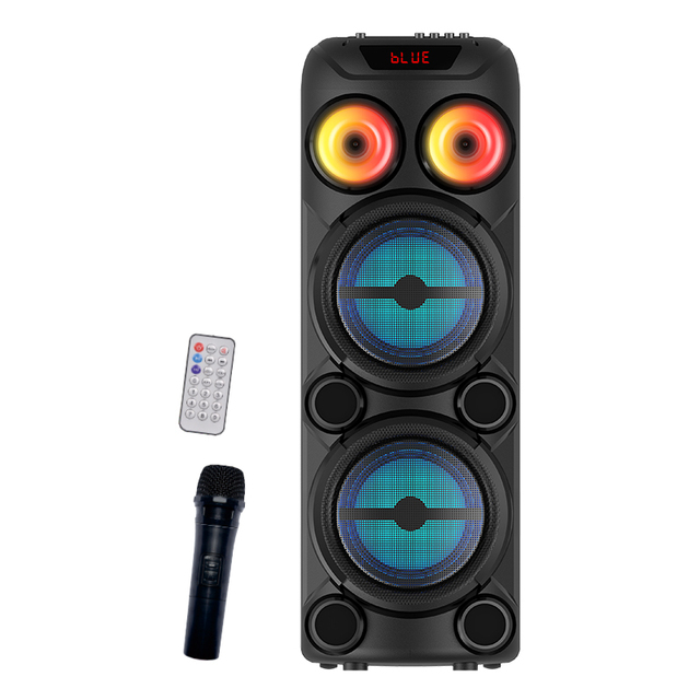 New Products 8 Inch Dual Wireless Speaker Subwoofers Karaoke Portable Woofer Speakers Music