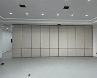 Cloison Modulaire Multifonctionnelle Moderne en Aluminium Durable, Écologique, Ignifuge, Mobile, Insonorisée et Pliante pour Hôtels