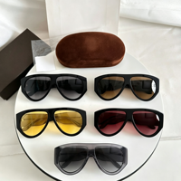 Nouvelles lunettes de soleil aviateur à double pont, monture carrée intégrale, dégradé doré, grande monture, style tendance européen et américain, protection UV400