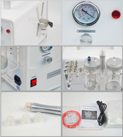 Appareil de soin du visage Aqua Peel multifonction avec microdermabrasion au cristal, embout diamant et analyseur de peau