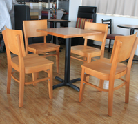 Chaises de salle à manger en bois de hêtre massif au design moderne pour restaurant, hôtel, appartement et bureau à domicile - Mobilier commercial d'extérieur