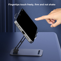 Offre Spéciale métal à la mode violet Rotation à 720 degrés en aluminium support de station d'accueil pour téléphone de bureau Compatible téléphone support de téléphone portable réglable