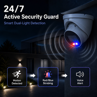 Intelligente Dual-Light Lite AI 8MP Turret-Kamera mit Festbrennweite und R&B LED