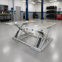 Pont élévateur à ciseaux autoportant mobile de 3500 kg avec rampe de levage pour voitures