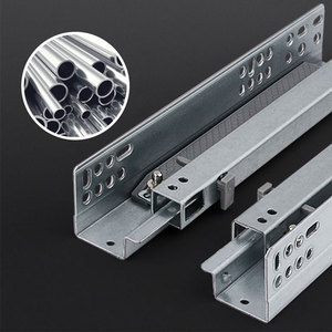 Chất lượng cao Kính thiên văn tủ mở rộng đầy đủ mềm đóng bếp kênh Runner undermount Ngăn kéo trượt - Product Image 2