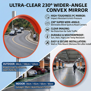 <span class=keywords><strong>Espejo</strong></span> de Seguridad Convexo para Tráfico Vial, <span class=keywords><strong>Espejo</strong></span> Antirrobo de Gran Angular, <span class=keywords><strong>Espejo</strong></span> de Seguridad para Esquinas de Carreteras e Intersecciones - Product Image 4