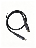 Câble USB 3.2 Gen2 double Type-C en nylon tressé en alliage d'aluminium, écologique et robuste, avec transfert de données 10 Gbit/s, charge rapide PD 5A 100W