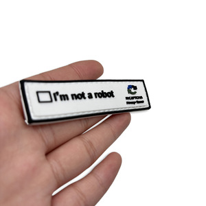 Pronto per la spedizione, non <span class=keywords><strong>sono</strong></span> un robot. Patch in PVC 3D Personalizzabile, Adatto per Zaini Tattici e Giubbotti - Product Image 5