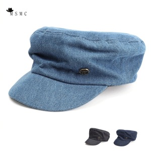 Msmc Denim Flat <b>Cap</b> For <b>Women</b> Cotton Yarn Button Front Casual Fashion Hat - Product Image 1
