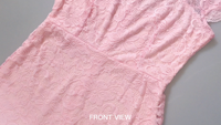 Gaun Bordir Wanita, Baju Pesta Wanita Renda Midi Elegan Lengan Pendek, Baju Bordir Leher Bulat, Bunga Solid Hollow Out, Pakaian Kasual Wanita