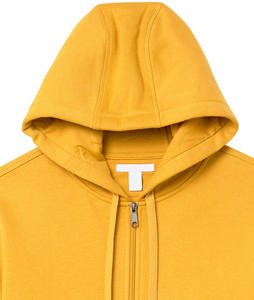 Sweat à capuche avec logo personnalisé Vente en gros Polyester Coton Jaune Sweat à capuche Mode décontractée Style sportif Sweatshirts à capuche - Product Image 6