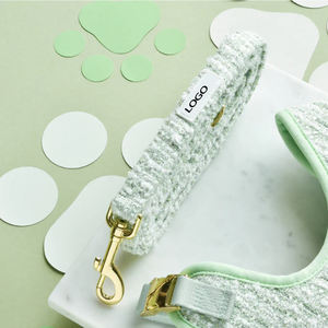 Conjunto de arnés y chaleco de collar de perro mascota ajustable sin tirones de lujo Premium de gama alta personalizado de diseñador personalizado para perros - Product Image 5