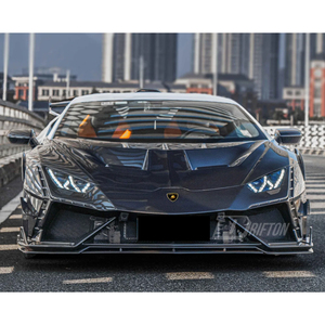 กันชนหน้าคาร์บอนไฟเบอร์แท้ DRIFTON พร้อมชุด Splitter สำหรับ Lamborghini Huracan LP610 LP580 EVO Tecnica - Product Image 2