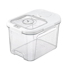 Dispensador de arroz Xitianlong de 6L y 12L, recipiente transparente con tapa abatible para almacenamiento en la cocina - Product Image 3