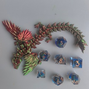 Handmade polyhedral cạnh nhựa DND Dice Set N15 bảng vuông trò chơi cho vai trò chơi & bảng RPG quà tặng cho người chơi - Product Image 6