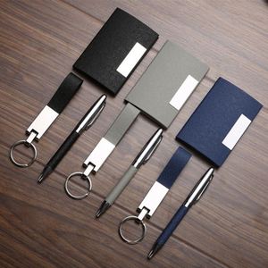 Set de Regalo Empresarial al por Mayor, Cartera de Cuero PU para Tarjetas de Visita, Bolígrafo, Llavero, Logotipo Personalizado, Caja de Regalo Promocional Corporativa - Product Image 2