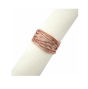 Accessoires de vaisselle tendance Rond de serviette en métal fait main Attrayant fini antique - Product Image 3