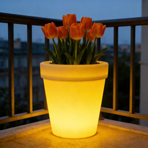 Bac à jardinage à led solaire en plastique, <span class=keywords><strong>de</strong></span> grande taille, avec éclairage LED rvb, <span class=keywords><strong>pot</strong></span> <span class=keywords><strong>de</strong></span> fleurs pour l'extérieur - Product Image 6
