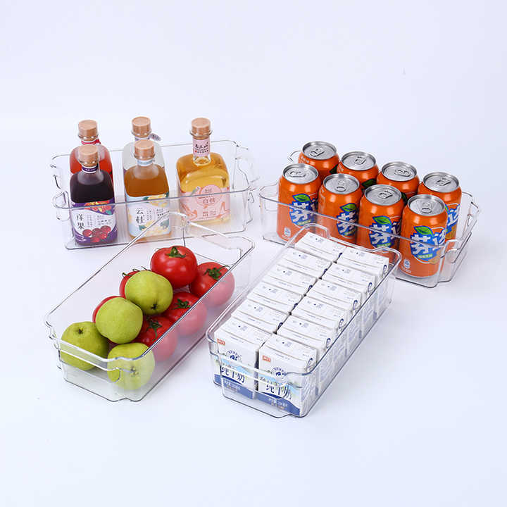 Thiết kế hiện đại Nhà bếp Hộp đựng thực phẩm Nhà máy cung cấp Hộp đựng tủ lạnh PET có thể xếp chồng lên nhau Hộp nhựa PC 5kg Gấp gọn