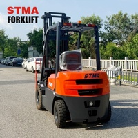 STMA 2Ton 3 Ton 4 Ton 5 Ton Truk Forklift Hidrolik Diesel dengan Mesin Jepang untuk Dijual