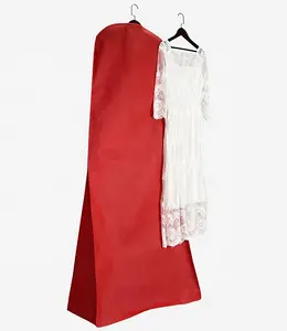Custom Made Bridal Dress Dustproof Bag Long Dress Garment Bag EVA Suit Cover Bags For Women Dress