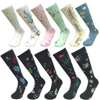 Chaussettes de compression montantes tricotées, respirantes et écologiques, multicolores, pour jeunes et grandes tailles, idéales pour mollets larges – Meilleures ventes en gros