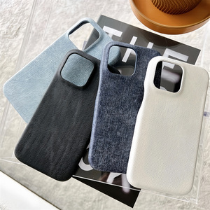 เคสโทรศัพท์ยีนส์สีพื้นเรียบง่ายแบบครึ่งห่อ สำหรับ iPhone 17 Pro Max 16 15 14 13 - Product Image 2