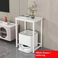 Table d'ordinateur moderne double face personnalisée pour salon, construction métal-bois, table de présentation promotionnelle