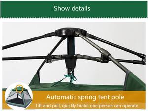 Tente automatique double Portable pliable pour 3 à 4 personnes, vente en gros - Product Image 4