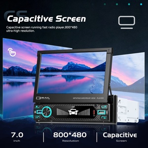 Lecteur MP5 pour voiture Podofo 7 pouces 1 Din, autoradio IPS SWC USB/Type-C/BT/EQ/FM, lien téléphonique, services OEM et ODM, fabricant FCC - Product Image 4