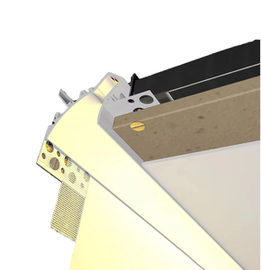 Nuovo Design Profilo in Lega di Alluminio <span class=keywords><strong>6063</strong></span> T5 con LED Integrato per Battiscopa, Colore Bianco, per Decorazioni Soggiorno, Tagliabile - Product Image 2