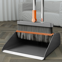 Balai magique multifonctionnel Realida pour la maison, le bureau, la cuisine, le hall, outils de balayage des sols, ensemble balai et pelle rétractables
