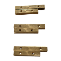 Barre de support en laiton usinée sur mesure, résistante à l'usure, bloc de fixation, bande de positionnement de précision, tête à six pans creux, filetage UNC, mécanique