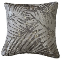 Housse de coussin jacquard métallique à motif végétal confortable, vente en gros, housse de coussin de canapé personnalisée de luxe en jacquard