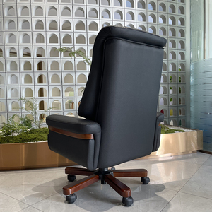 Silla de Oficina Ejecutiva Giratoria de Diseño <span class=keywords><strong>Italiano</strong></span>, Respaldo Alto Ajustable, Cuero Sintético, Superventas - Product Image 6
