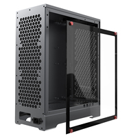 Boîtier PC Mini Vertical MATX en Alliage d'Aluminium avec Installation DIY pour Jeux et Utilisation au Bureau à Domicile
