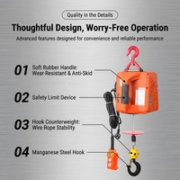 Oferta Especial: Mini Polipasto Eléctrico Portátil con Control Remoto Inalámbrico 220V, Capacidad 100kg, 300kg, 500kg
