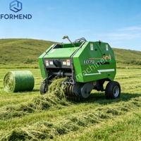 Presse à balles ronde PTO pour charges lourdes, entraînée par tracteur, compacteur de foin de type rouleau, pour la paille, le foin de pâturage, le grain et la fourrage