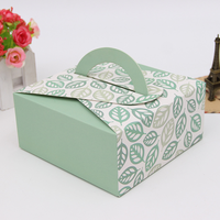 Boîte en papier personnalisée pour cookies vente en gros, pour faire soi-même des bonbons, tarte aux œufs, avec poignée, chocolat, emballage de cadeau de mariage, boîte à gâteaux