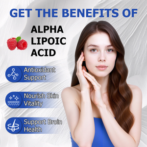 Private Label OEM Alpha Lipoic Acid Gummies Strawberry Flavor Dietary <b>Supplement</b> Promote Skin Brain Health and Boost Immunity - Product Image 6