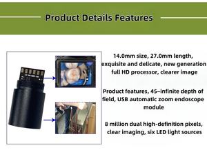 14.0mm Industrial USB endoscópio câmera módulo 8MP HD com AF foco automático para inspeção visual de dutos e máquinas - Product Image 4