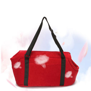 Küçük Köpekler İçin Yeni Kırmızı Moda Oxford Fermuarlı Çapraz Askılı Çanta, Açık Hava Seyahatleri ve Araba Kullanımı İçin Yumuşak Kenarlı Taşınabilir Köpek Taşıyıcısı - Product Image 4