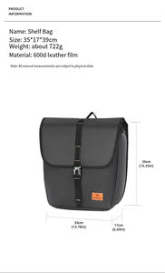 Sac de voyage de vélo haute capacité sac de siège de vélo de vélo TPU origine étanche sacoche de vélo - Product Image 6