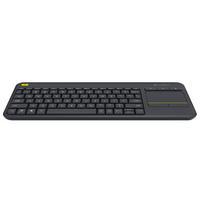 Logitech K400 Plus 2.4G Keyboard Nirkabel Gaming Laptop PC Gamer Original Ergonomis Touchpad Mini Unifying Receiver Komputer TV