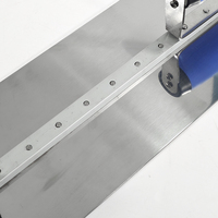 Truelle de plâtre en acier inoxydable avec poignée ergonomique Outil de finition de cloison sèche durable pour le plâtrage de construction