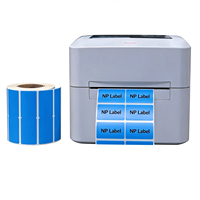 Gulungan Stiker Thermal Langsung Grosir 60x40mm Label Barcode Berlubang untuk Printer Label Thermal Pengiriman Gudang