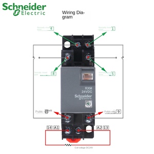 Relais intermédiaire enfichable 24V RXM2LB2BD, 2 à 8 broches, petit relais thermique de protection automobile, état neuf - Product Image 2
